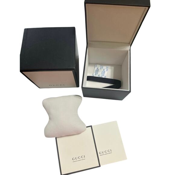 Brand New Original Gucci EMPTY Watch BOX W/Pillow For Watch & warr. certificate - Picture 5 of 6
